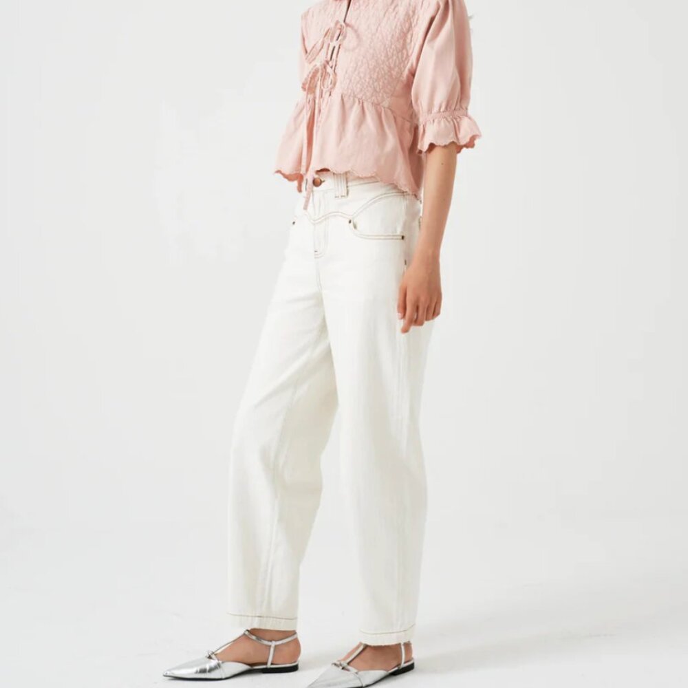 Seventy + Mochi Mia Jean in Ecru